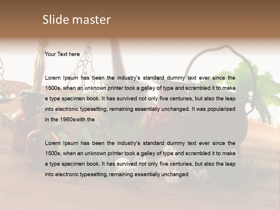 Imagens Sobre Homeopatia PowerPoint Template