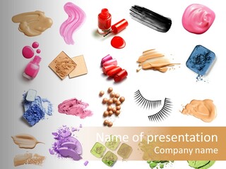 Make Up Products PowerPoint Template