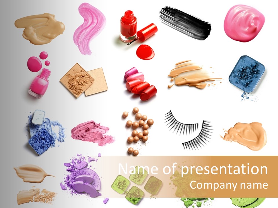 Make Up Products PowerPoint Template