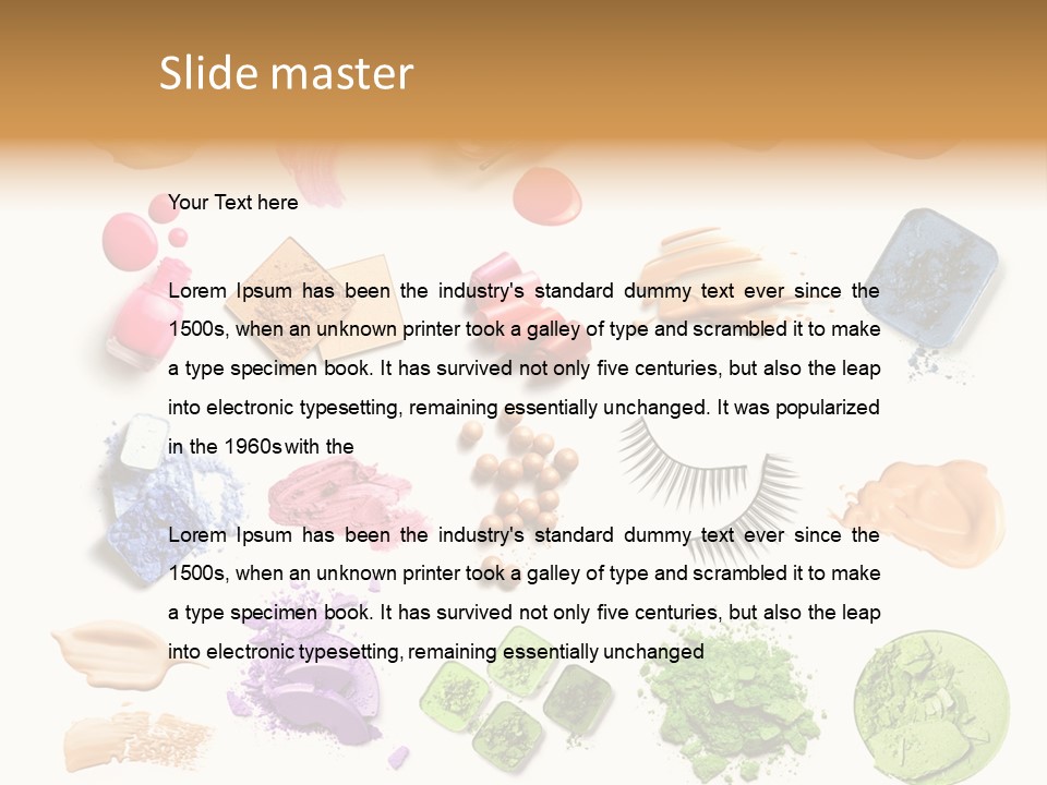 Make Up Products PowerPoint Template