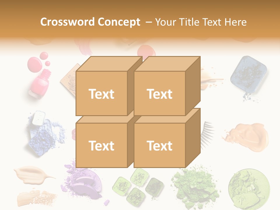 Make Up Products PowerPoint Template