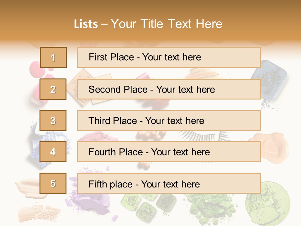 Make Up Products PowerPoint Template