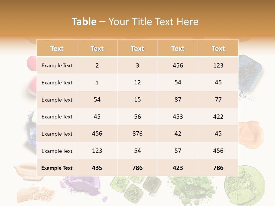 Make Up Products PowerPoint Template