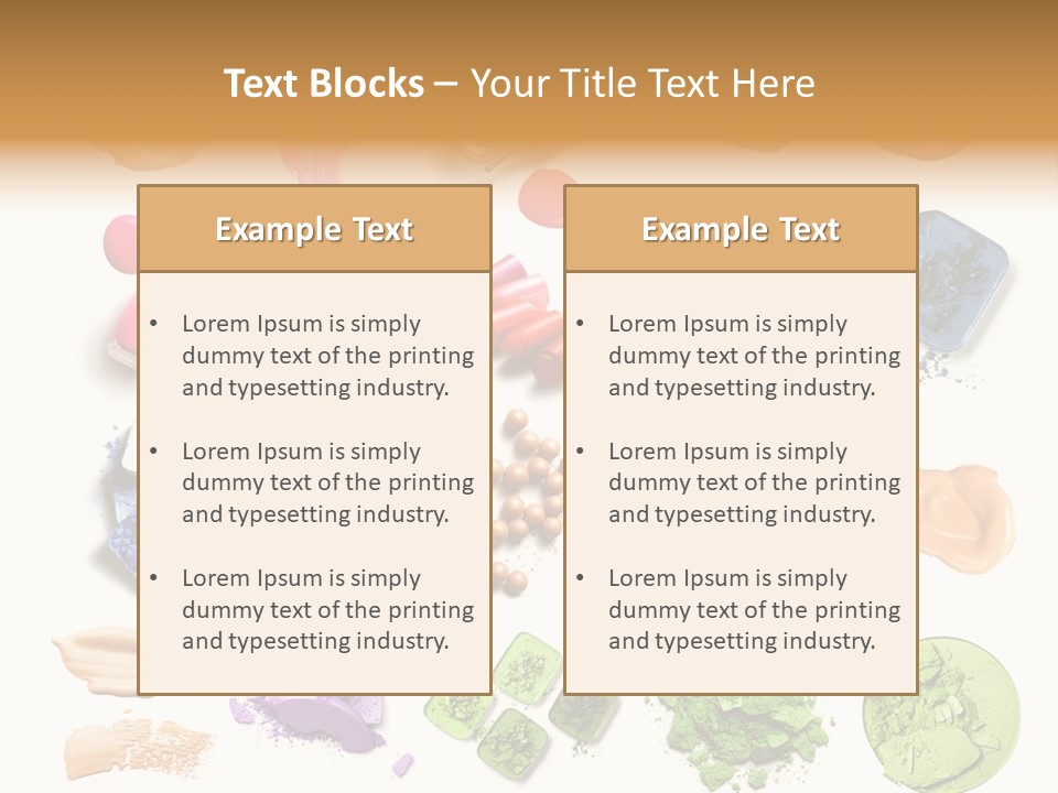 Make Up Products PowerPoint Template
