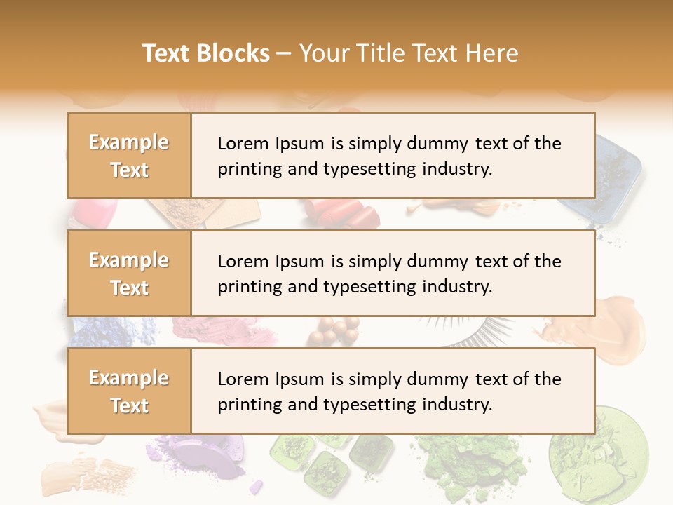 Make Up Products PowerPoint Template