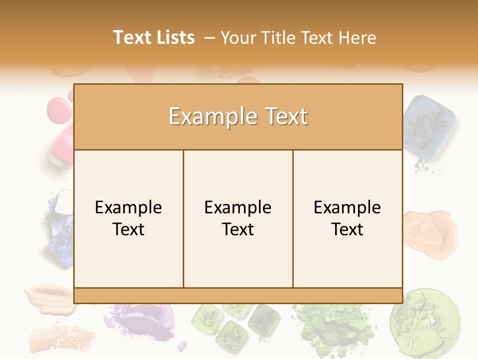 Make Up Products PowerPoint Template