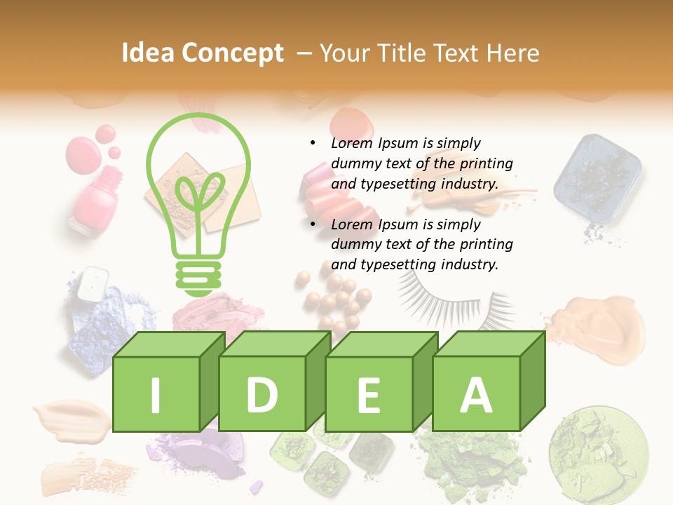 Make Up Products PowerPoint Template