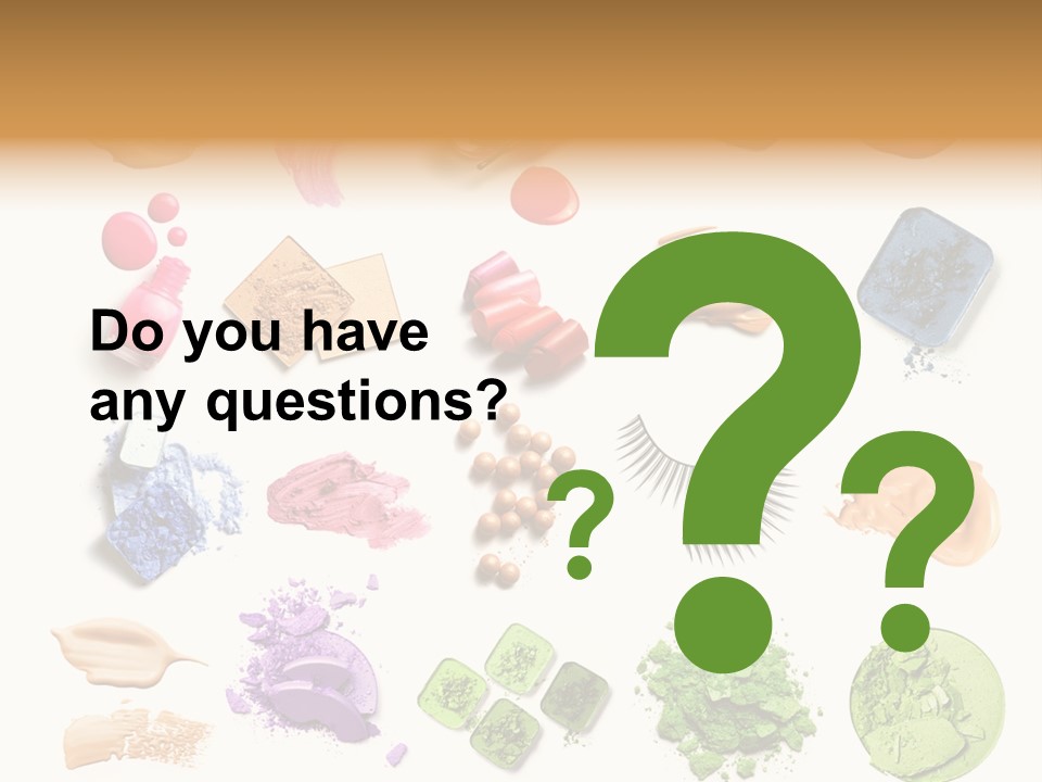 Make Up Products PowerPoint Template