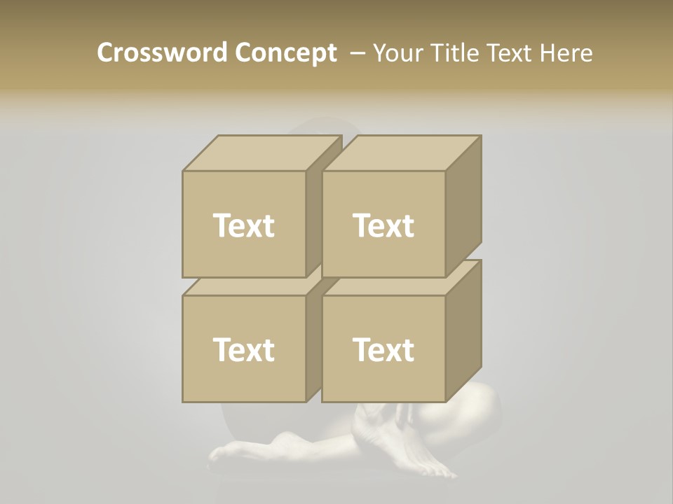 Sitting Lady PowerPoint Template