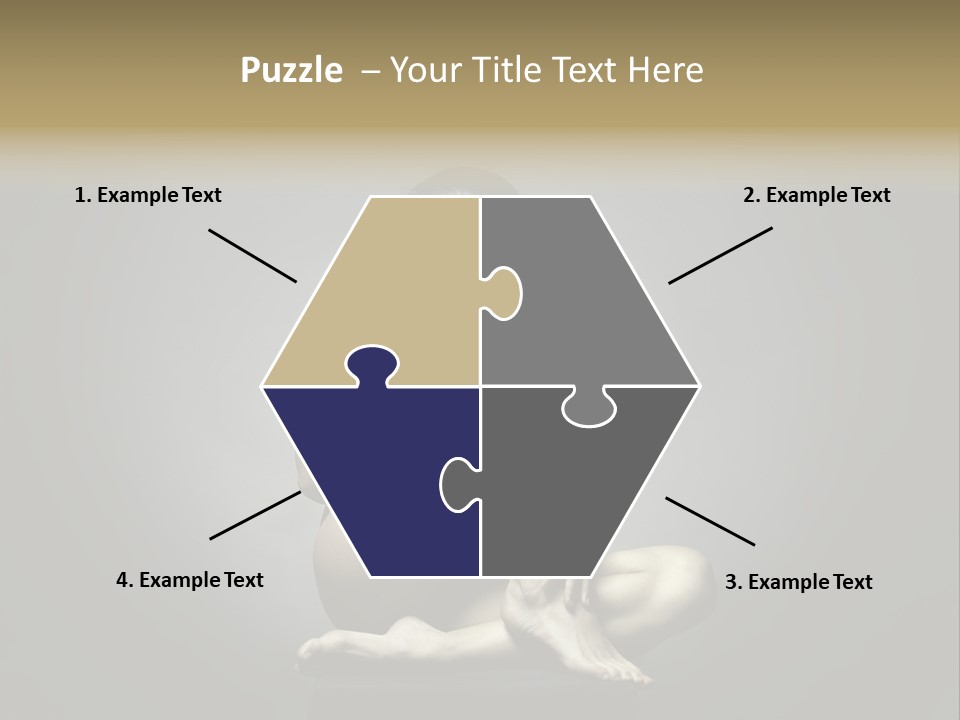 Sitting Lady PowerPoint Template