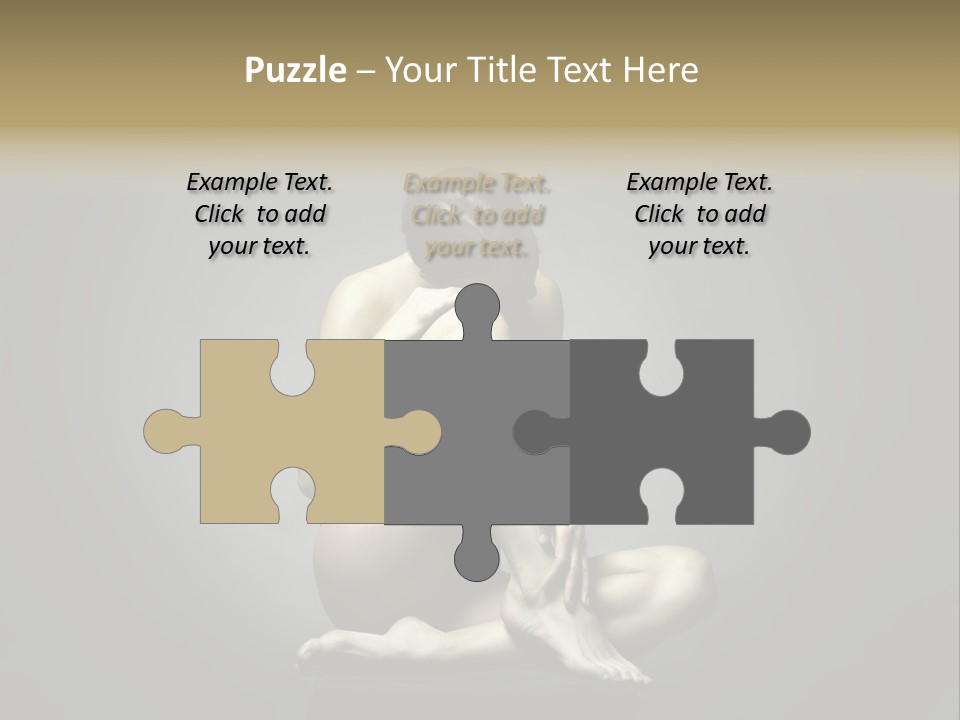 Sitting Lady PowerPoint Template