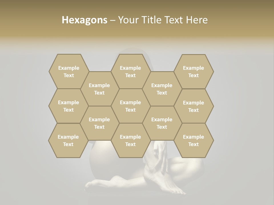 Sitting Lady PowerPoint Template