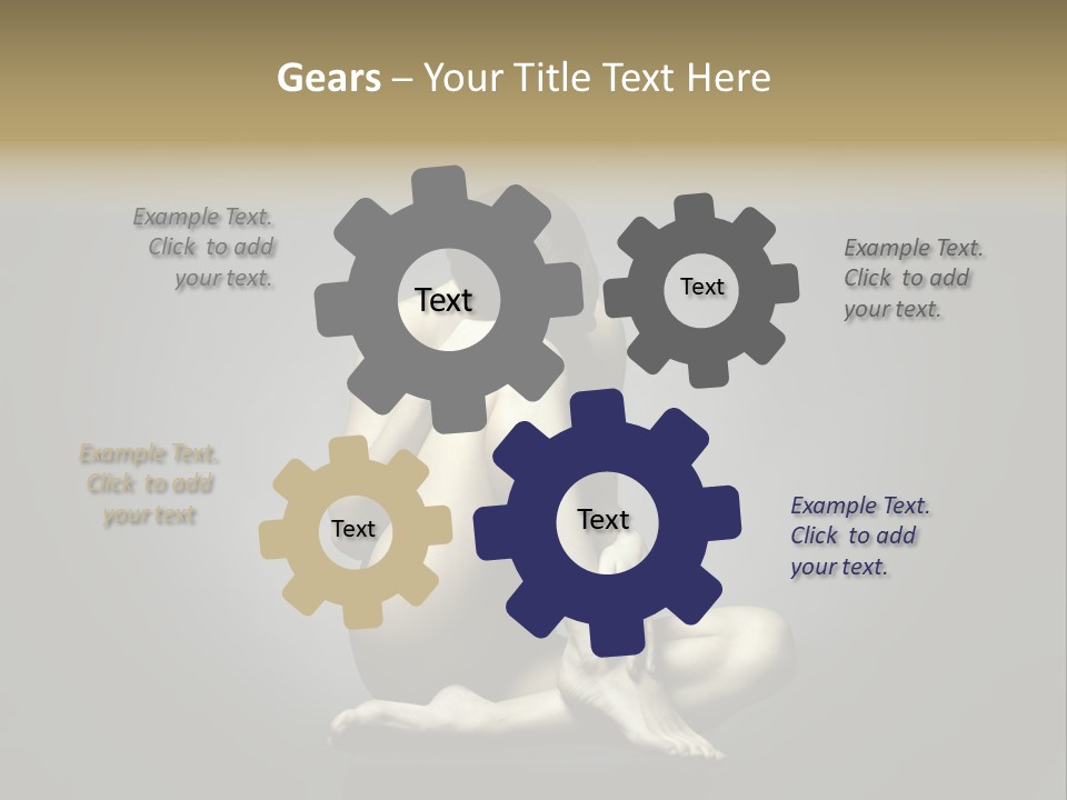 Sitting Lady PowerPoint Template