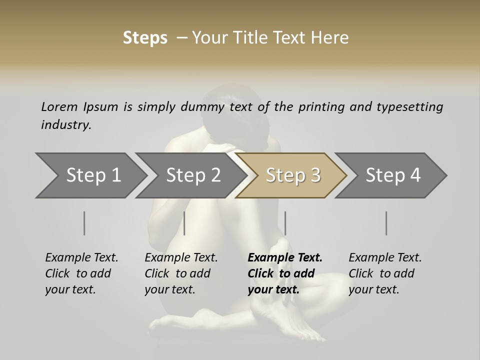 Sitting Lady PowerPoint Template