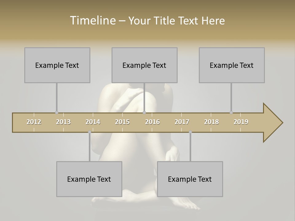 Sitting Lady PowerPoint Template