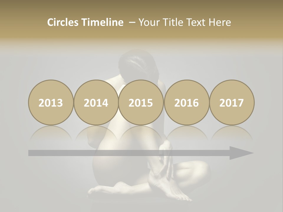 Sitting Lady PowerPoint Template