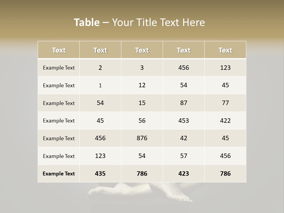 Sitting Lady PowerPoint Template