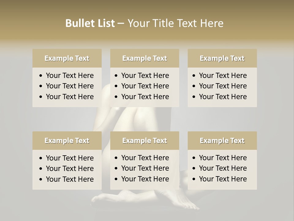 Sitting Lady PowerPoint Template