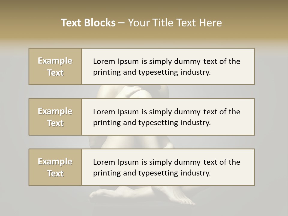 Sitting Lady PowerPoint Template