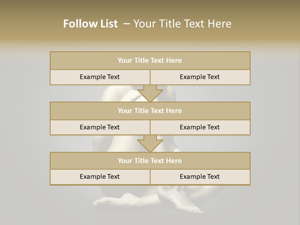 Sitting Lady PowerPoint Template