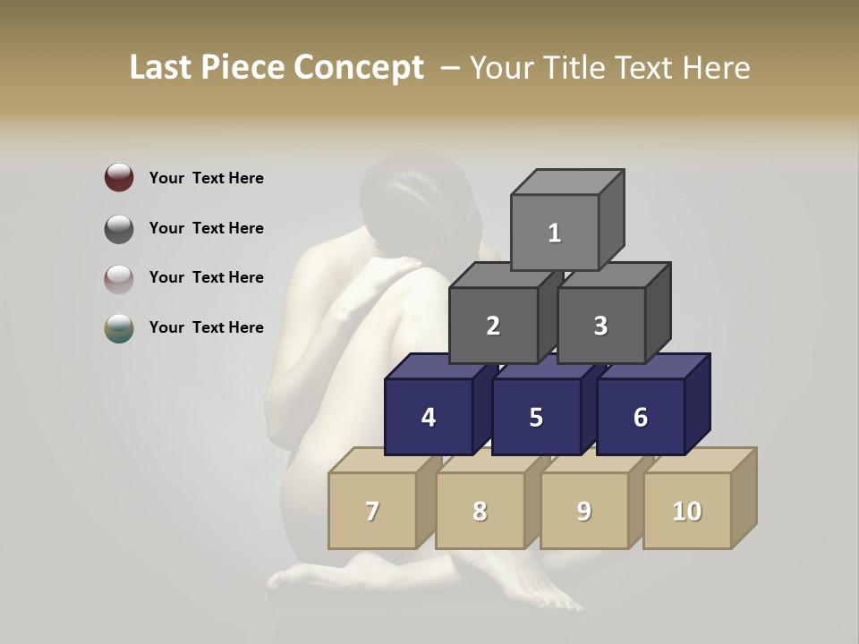 Sitting Lady PowerPoint Template