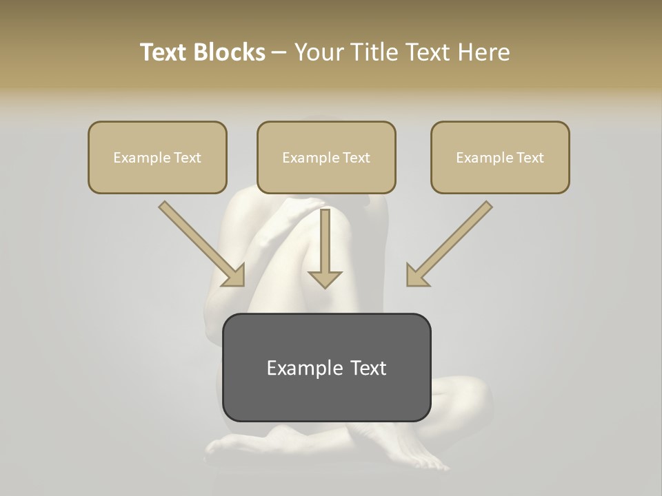 Sitting Lady PowerPoint Template