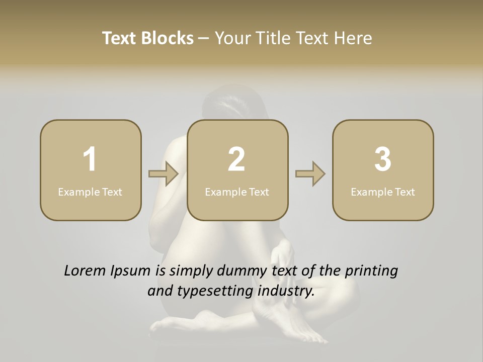 Sitting Lady PowerPoint Template