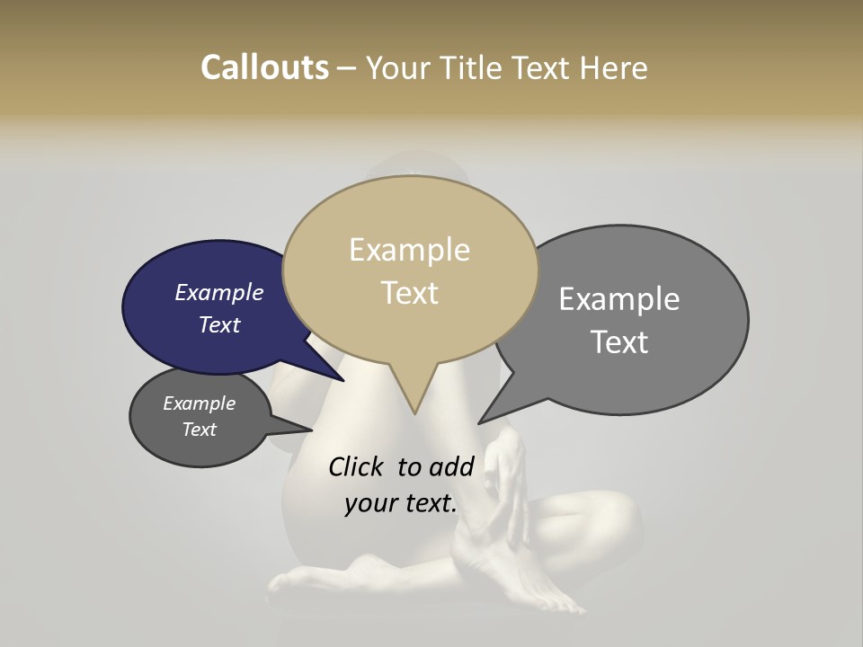 Sitting Lady PowerPoint Template