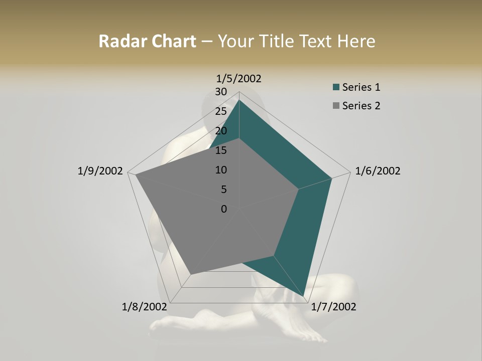 Sitting Lady PowerPoint Template