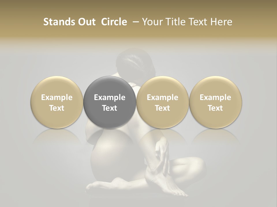 Sitting Lady PowerPoint Template