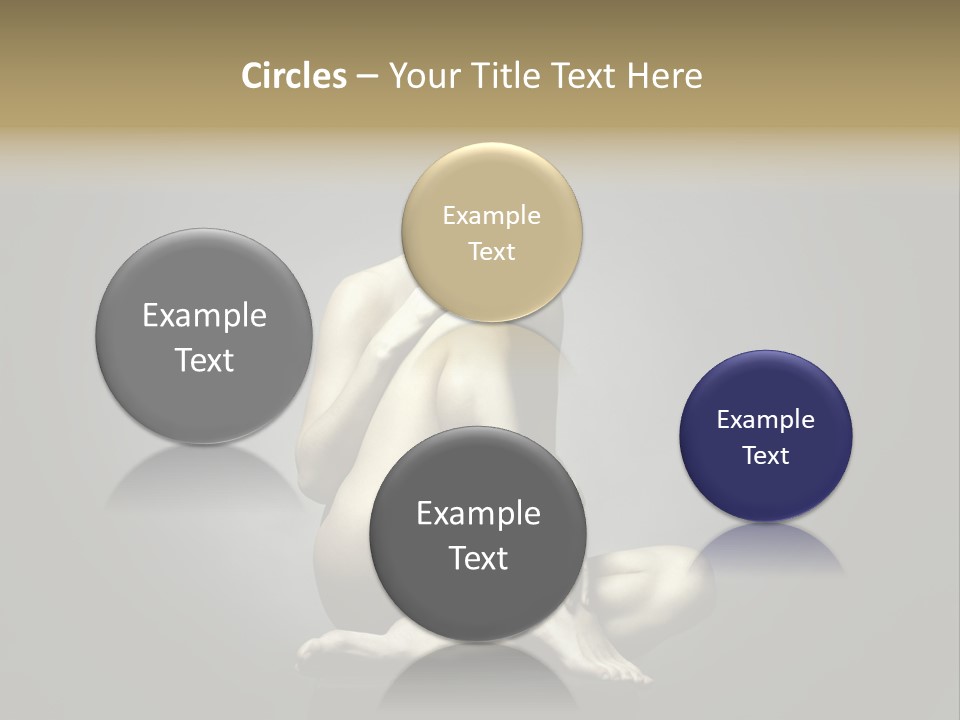 Sitting Lady PowerPoint Template