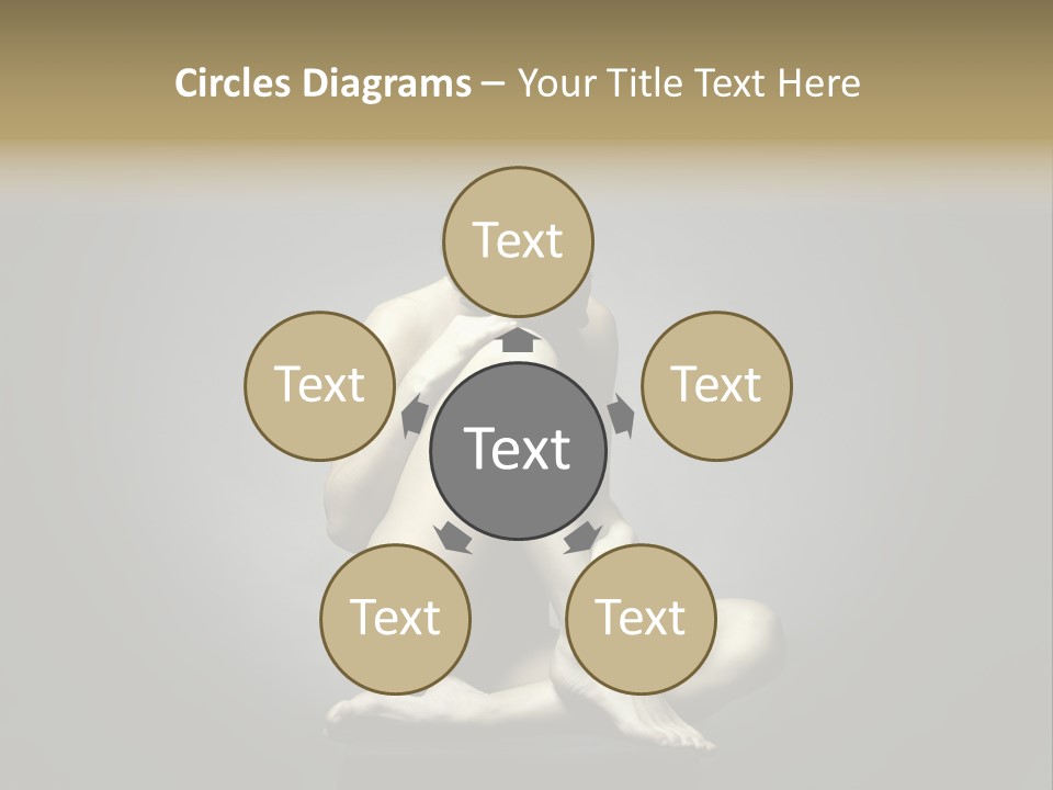 Sitting Lady PowerPoint Template