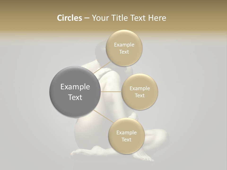 Sitting Lady PowerPoint Template