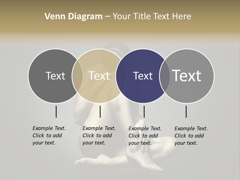 Sitting Lady PowerPoint Template