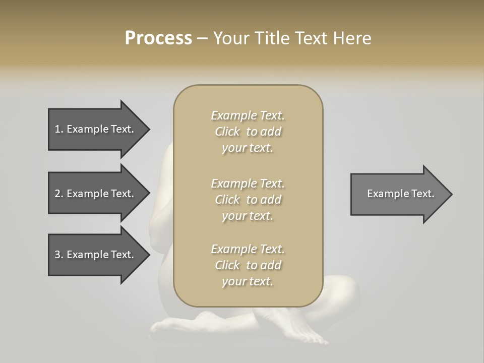 Sitting Lady PowerPoint Template