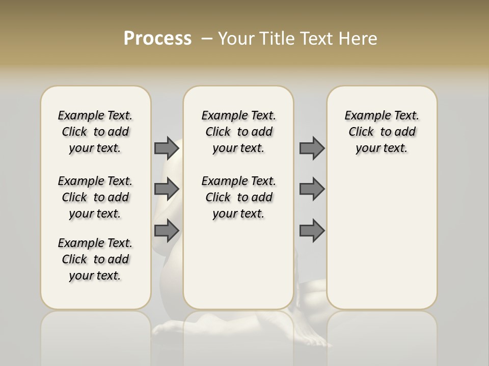 Sitting Lady PowerPoint Template