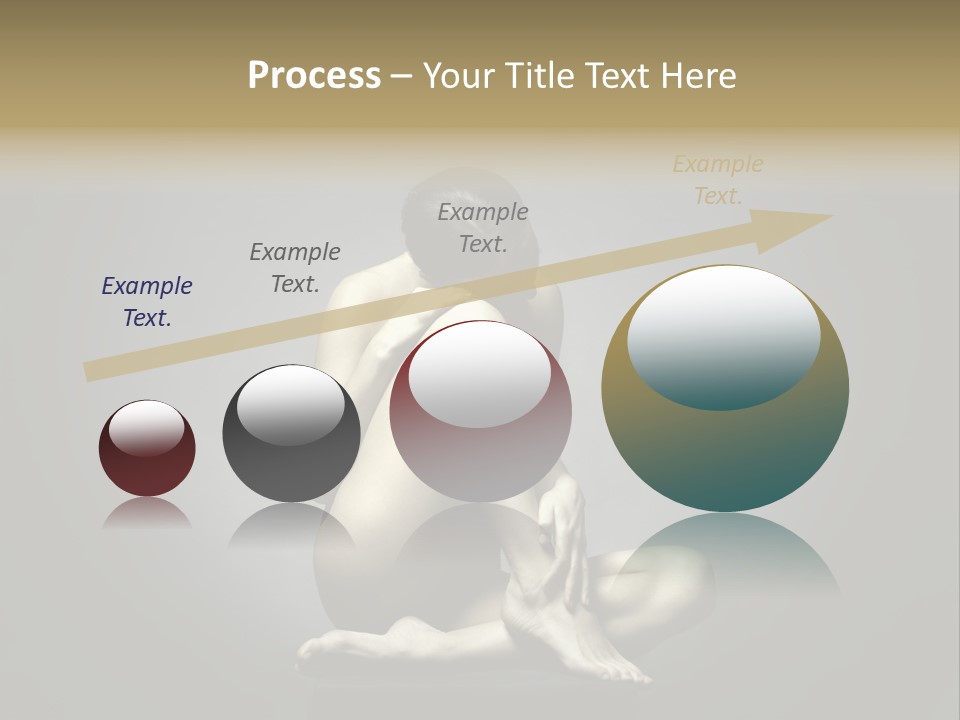 Sitting Lady PowerPoint Template