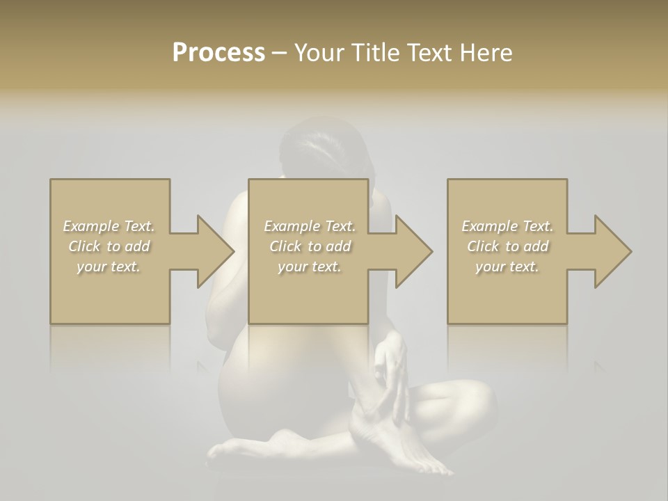 Sitting Lady PowerPoint Template