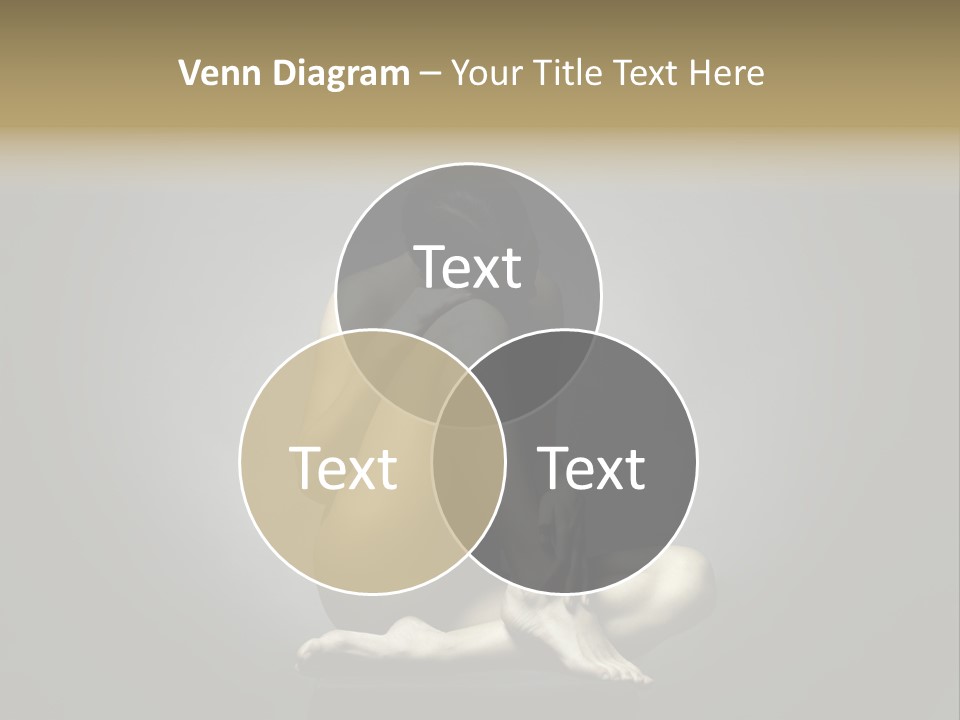 Sitting Lady PowerPoint Template