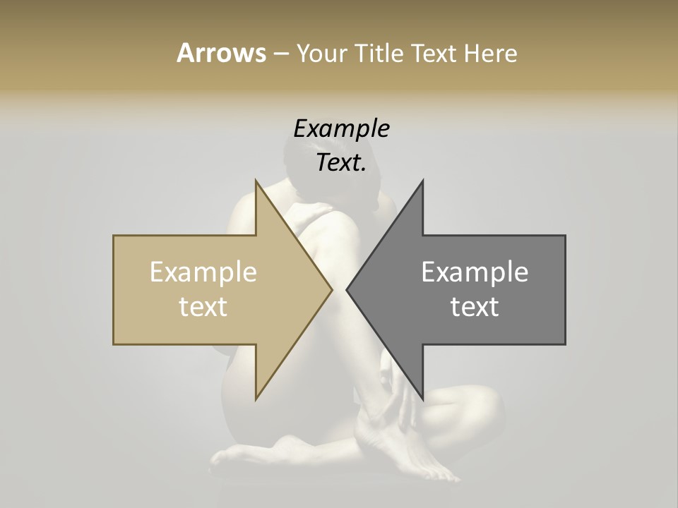 Sitting Lady PowerPoint Template