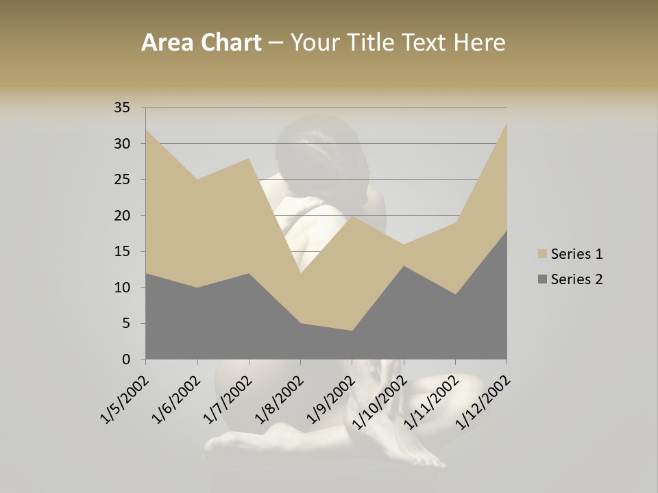 Sitting Lady PowerPoint Template