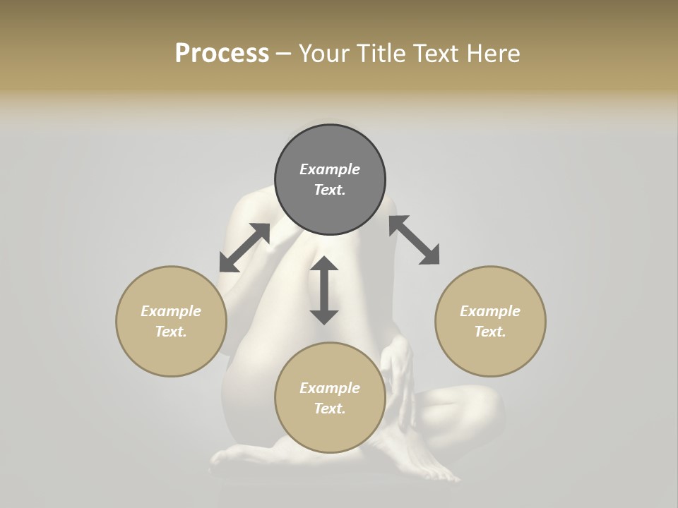 Sitting Lady PowerPoint Template