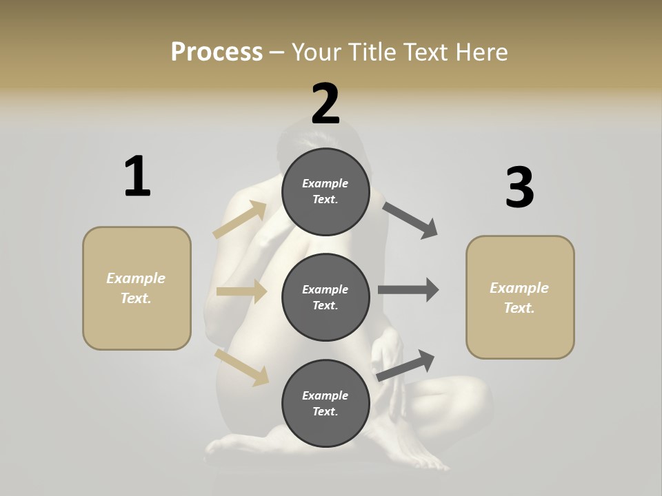 Sitting Lady PowerPoint Template