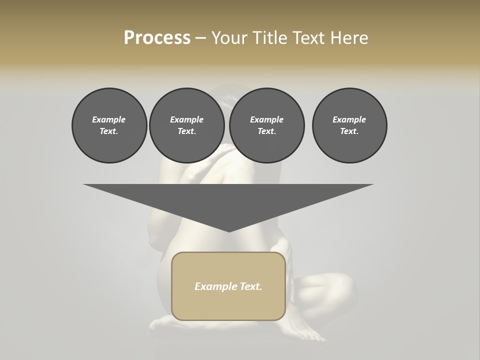 Sitting Lady PowerPoint Template