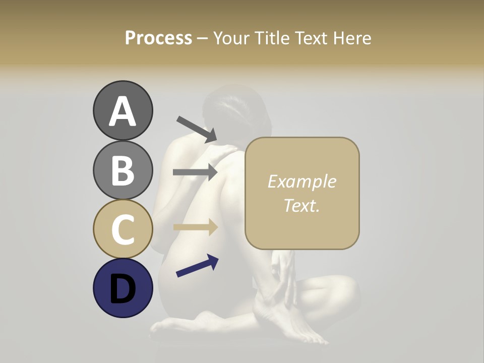 Sitting Lady PowerPoint Template