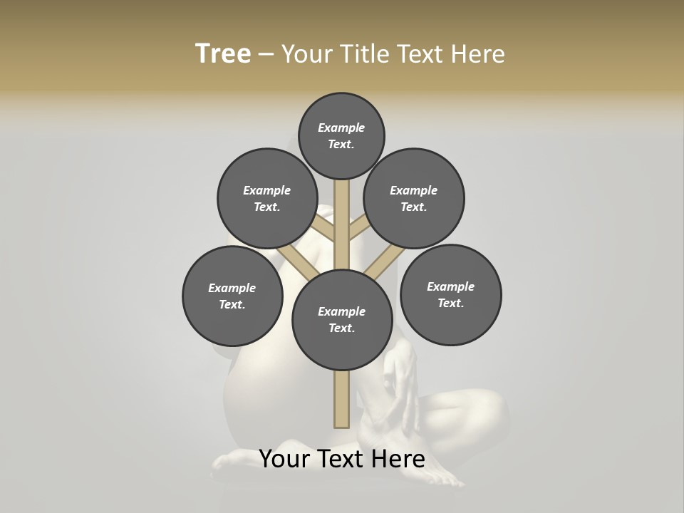 Sitting Lady PowerPoint Template