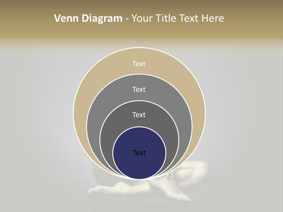 Sitting Lady PowerPoint Template