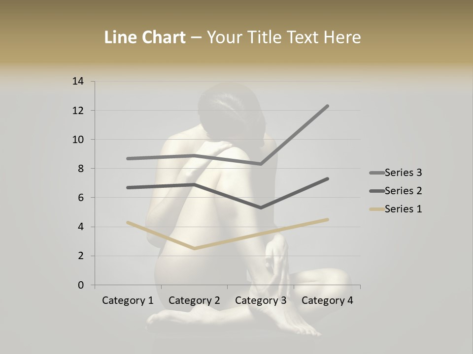 Sitting Lady PowerPoint Template