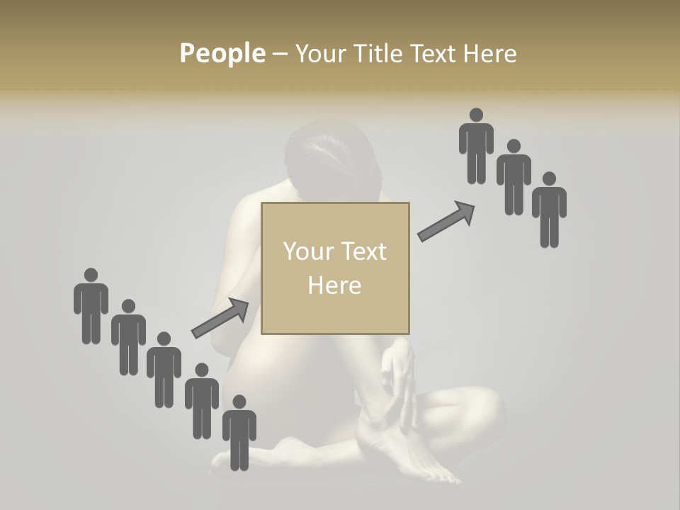 Sitting Lady PowerPoint Template