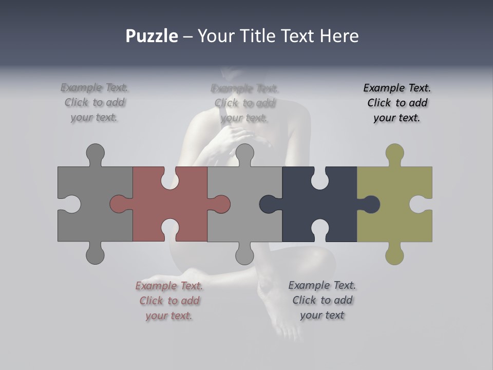 Sitting Lady PowerPoint Template